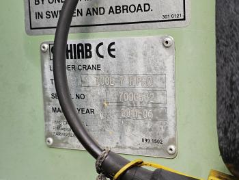 DAF CF 85.410 / HIAB 70TM + JIB / 8X2 / KRAN/CRANE